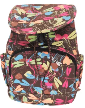 Bravo! Backpack Rucksack Drawstring (Dragonfly, Brown 2)