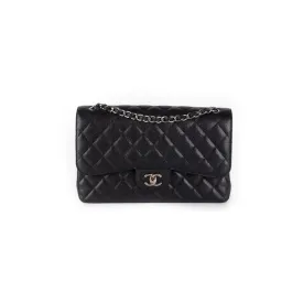 Chanel Quilted Caviar Jumbo Classic Flap Black