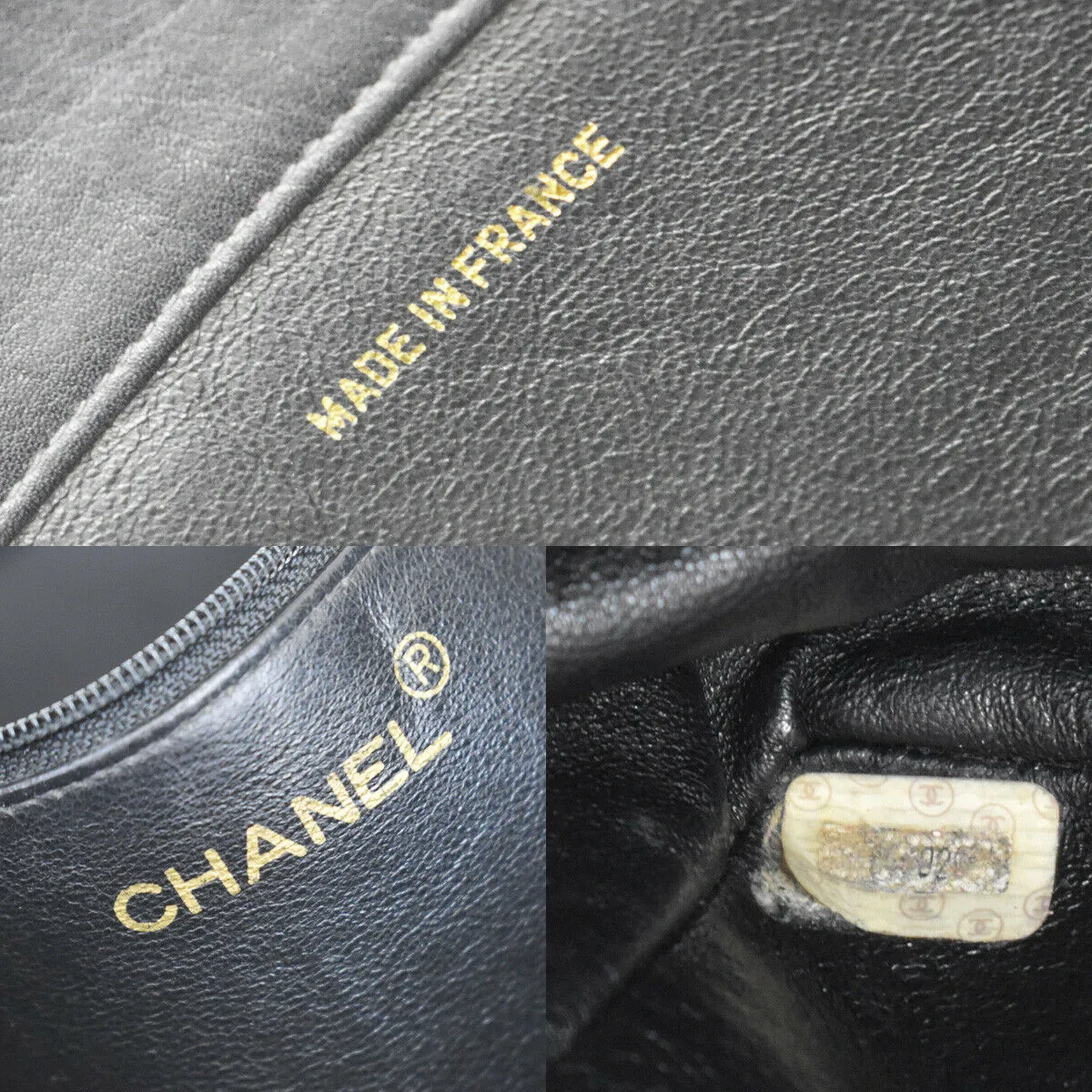 CHANEL Vintage chain GST Shopper smooth leather Tote