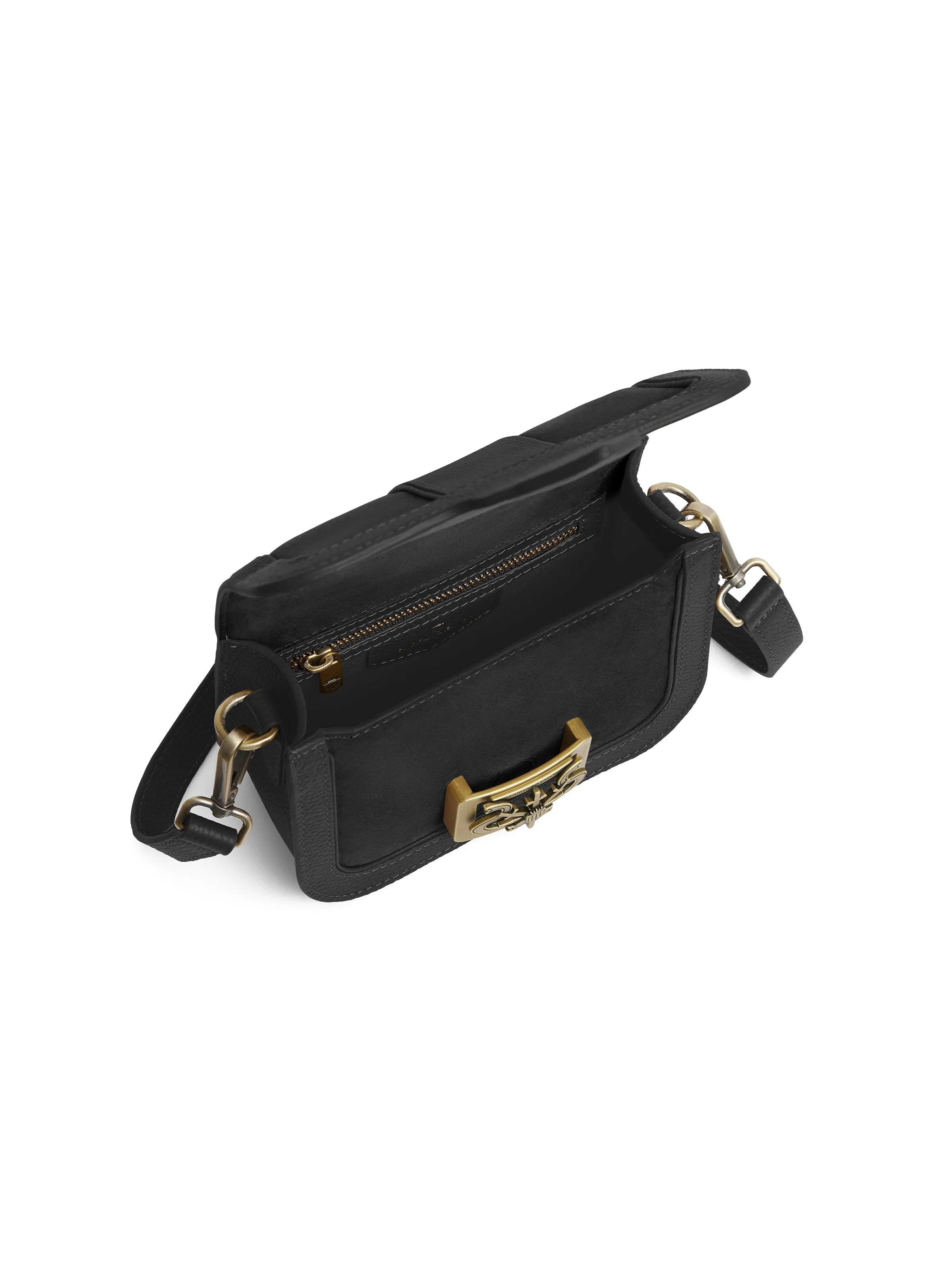 Clarence Handbag - Black Suede