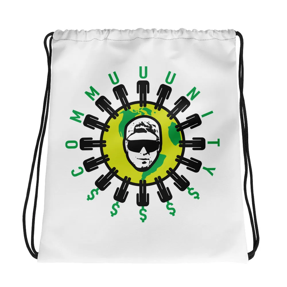 Commuuuuuuuuunity Drawstring bag