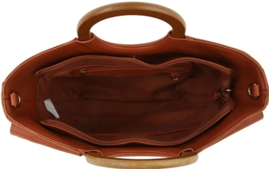 Fan Me Wooden Handle Purse FIVE Colors Available