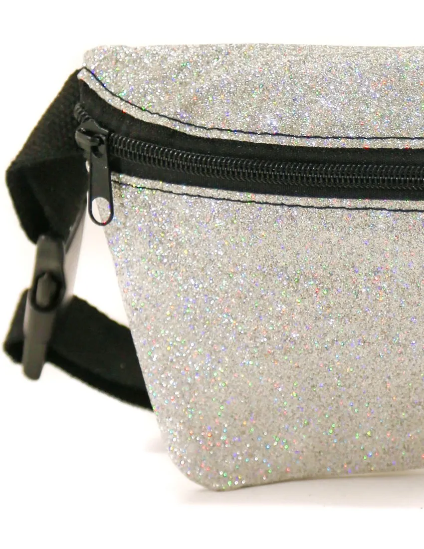 Fanny Pack | Slim |DAZZLER Silver Glitter