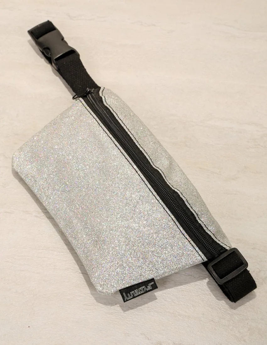 Fanny Pack | Slim |DAZZLER Silver Glitter