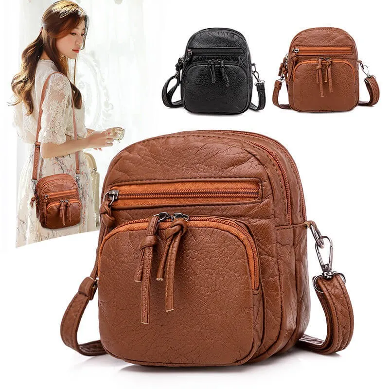 leather quality fashion large-capacity mini shoulder bag