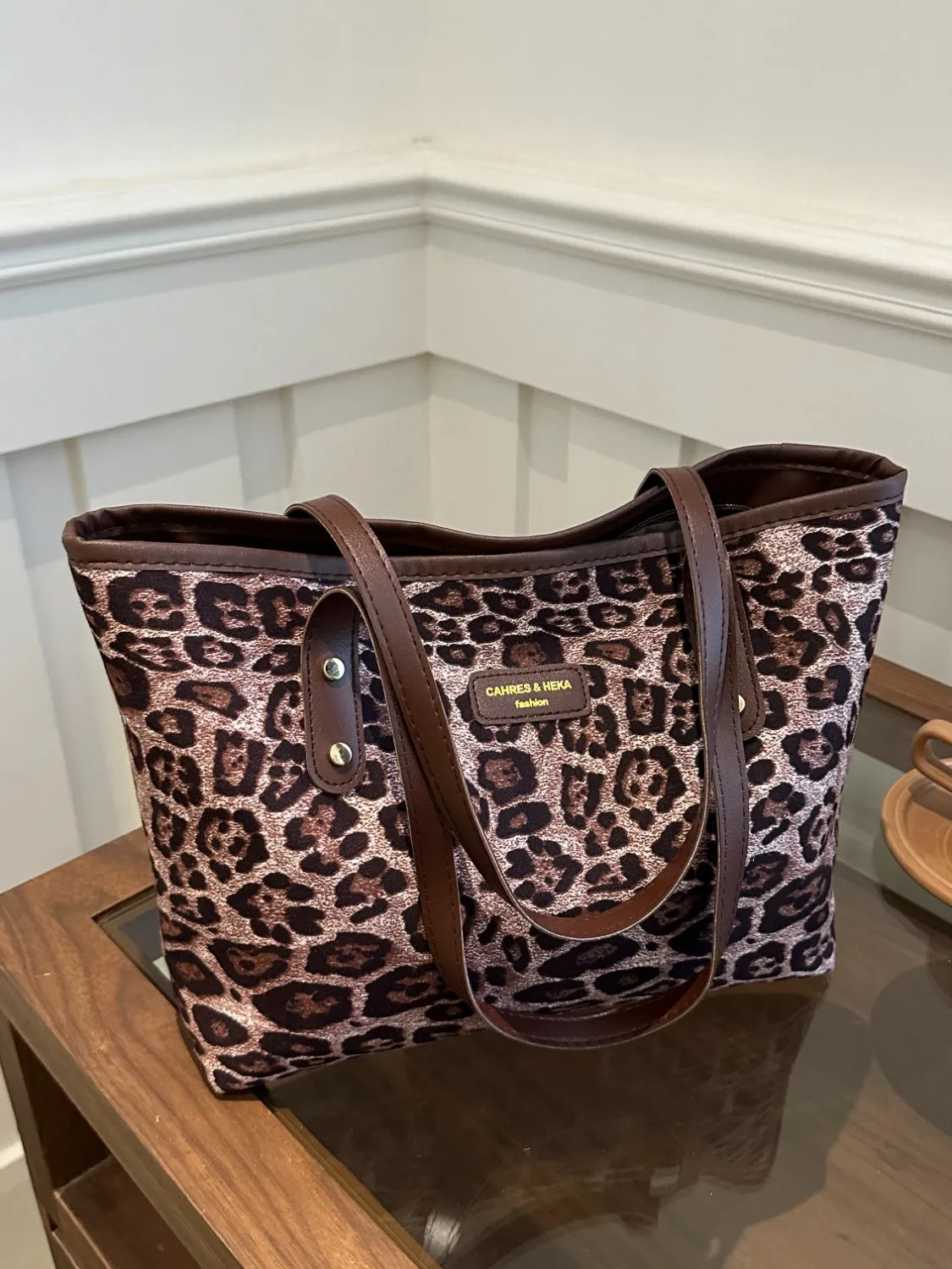 Leopard Print Tote Bag