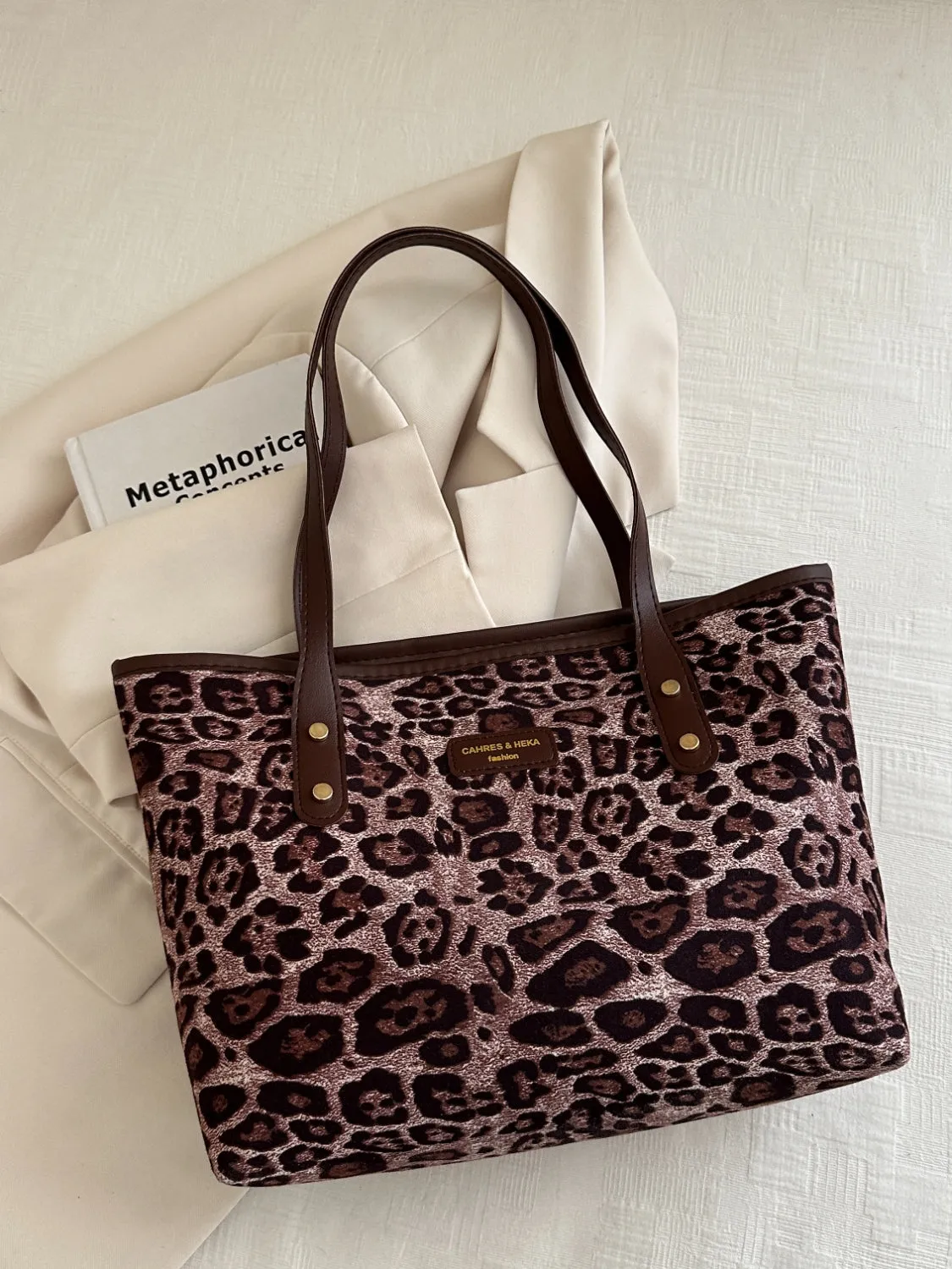 Leopard Print Tote Bag