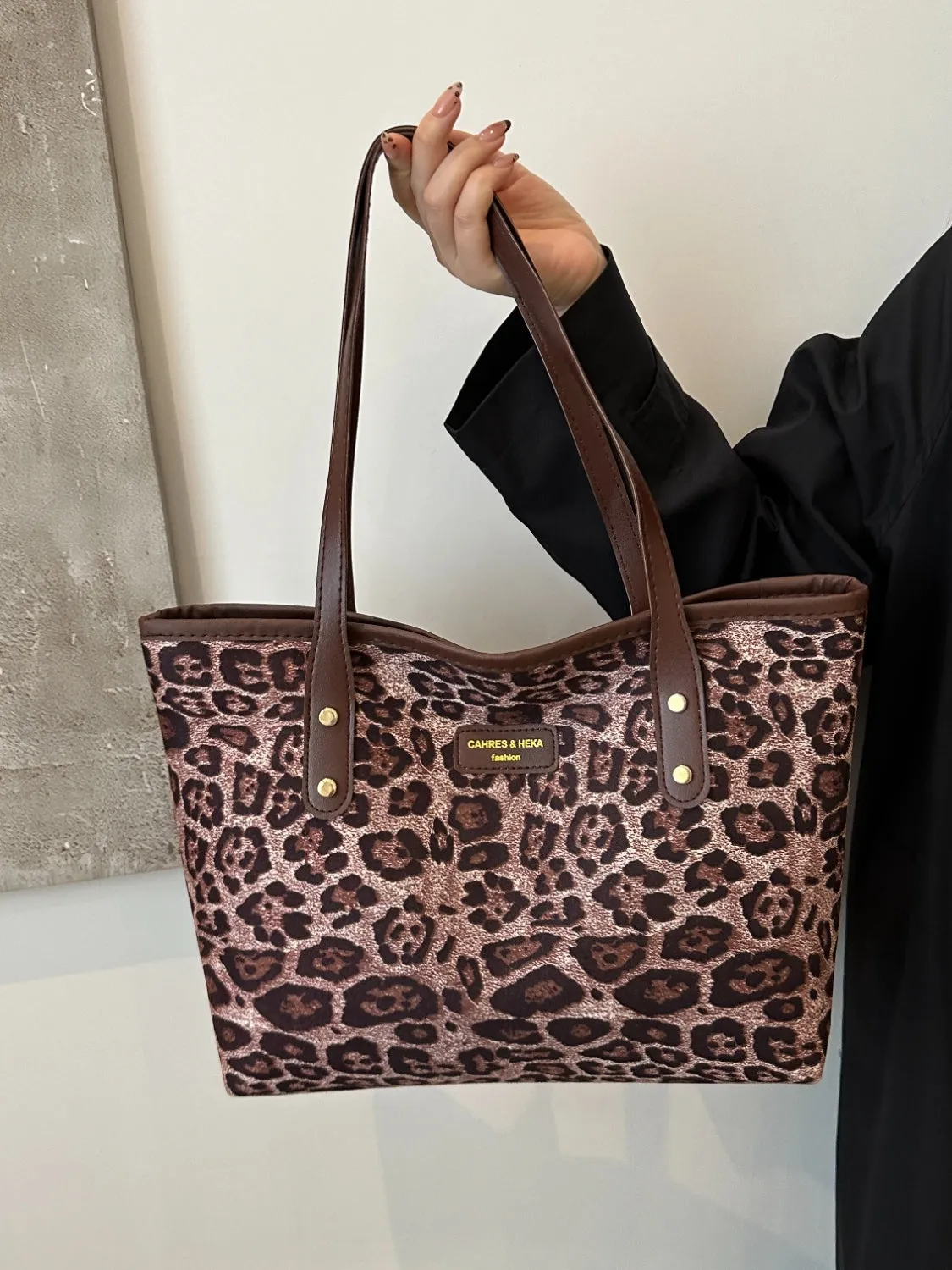 Leopard Print Tote Bag