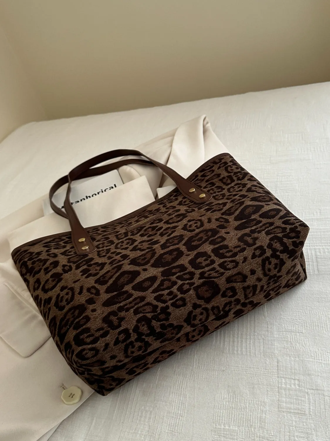 Leopard Print Tote Bag