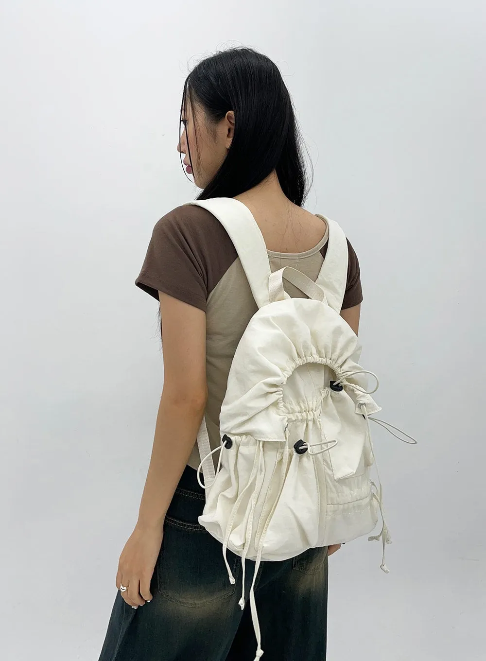 Nylon Drawstring Backpack CL303