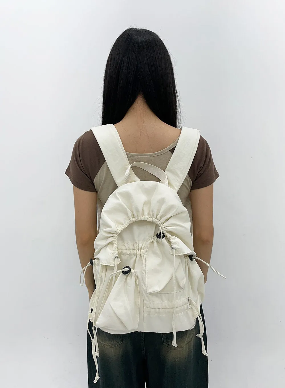 Nylon Drawstring Backpack CL303