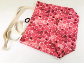 Pink Bee Tote Bag