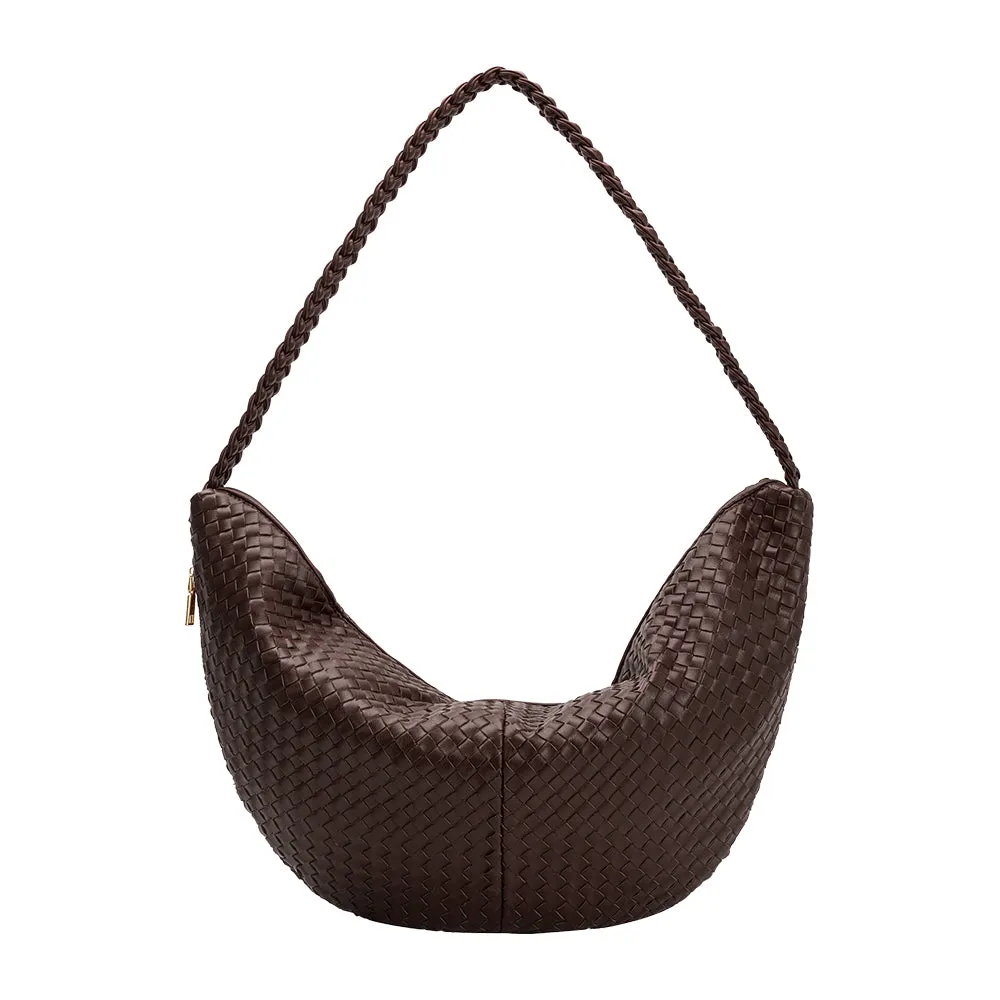 Raquel Espresso XL Recycled Vegan Shoulder Bag - FINAL SALE