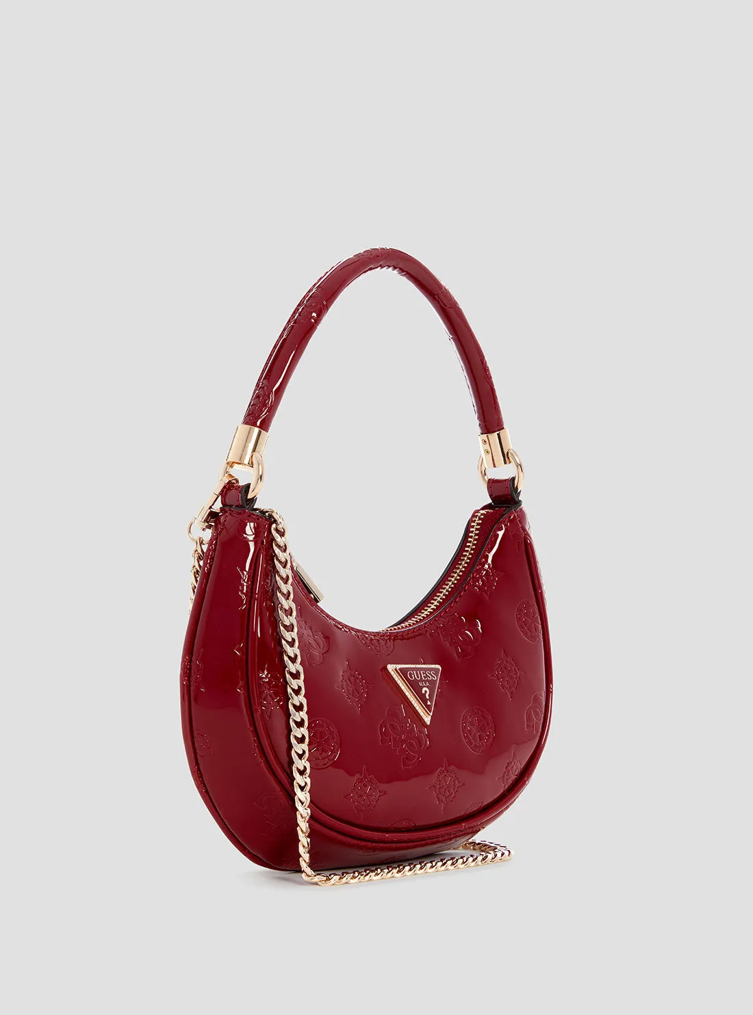 Red Zalina Small Hobo Bag