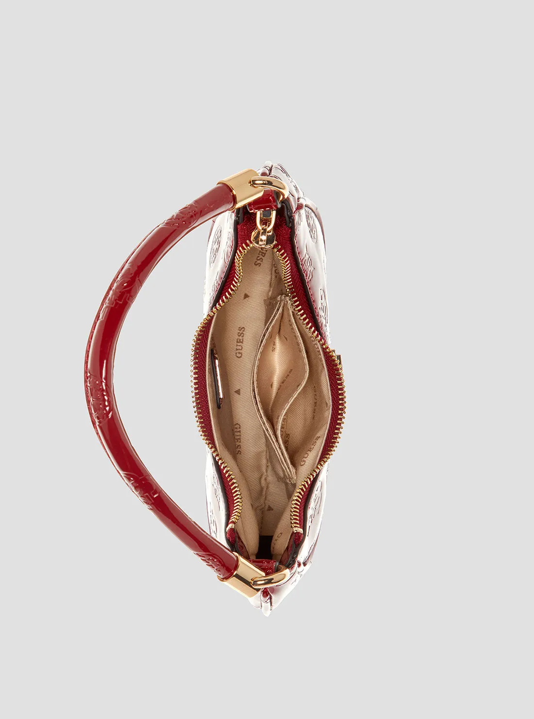 Red Zalina Small Hobo Bag