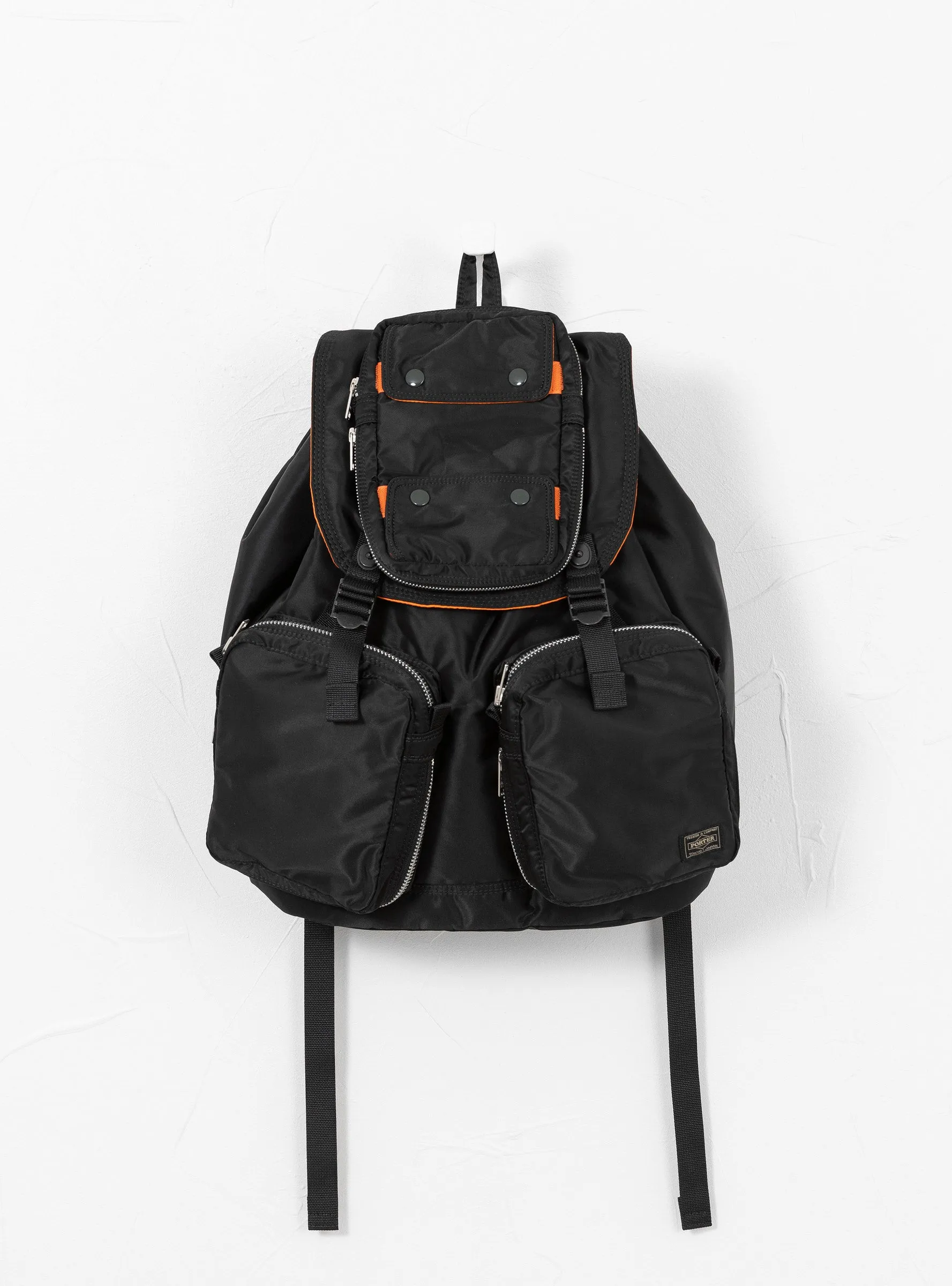 TANKER Patch Pocket Rucksack Black