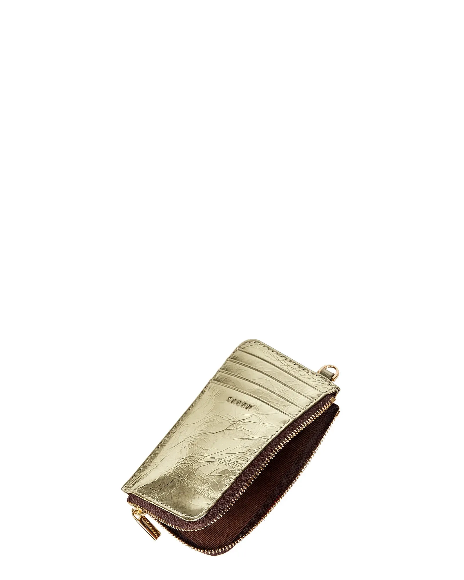 Winona Card Holder | Gold Crinkle