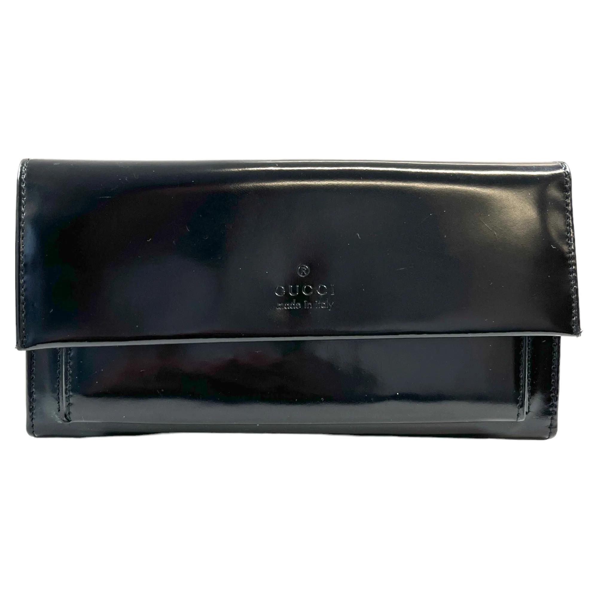 Women's Embossed Logo Purse Black